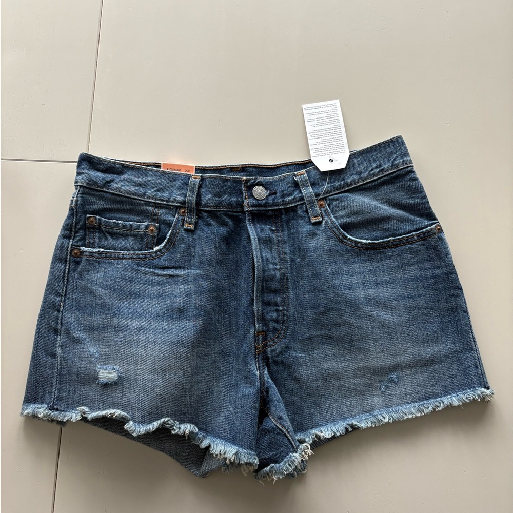 Levi's Dark Blue Jean Shorts